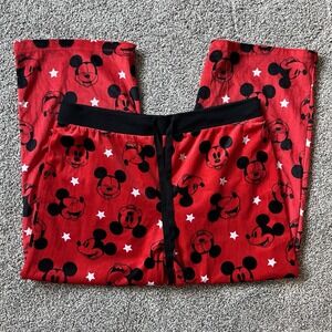 Disney Mickey Mouse Red Lounger Sleep Pants Ultra‎ Soft Size XXL